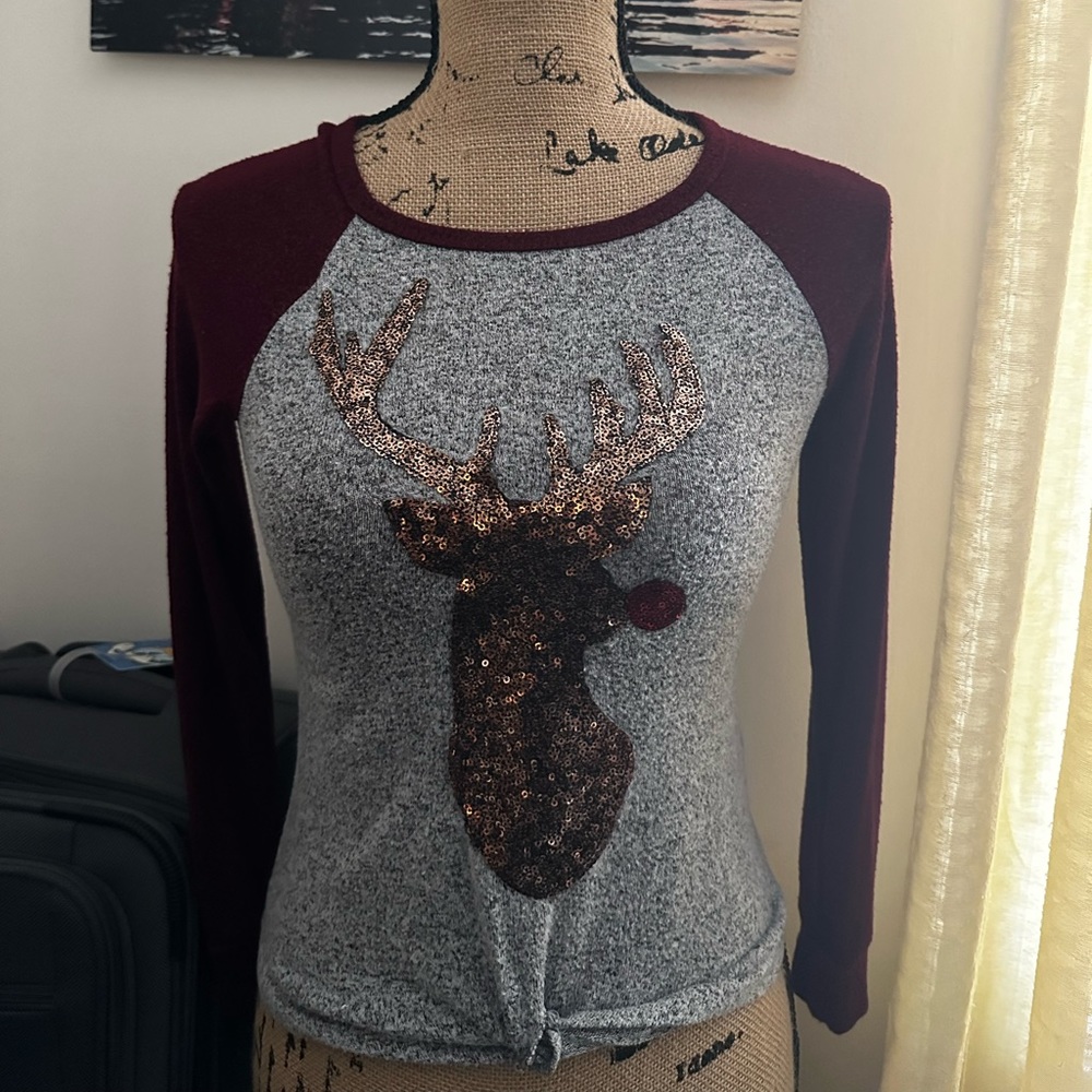 Red nosed reindeer shirt